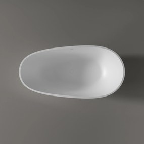 Wanna wolnostojąca VELA STONE odlew mineralnyBiała - 180 x 90 x 58 cm
