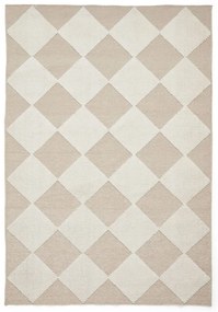 Biało-beżowy dywan odpowiedni do prania 80x150 cm Lyna Beige&amp;White – Think Rugs