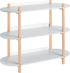 SoBuy, półka drabinowa, drabina dekoracyjna, białe półki do sypialni, HSTR01-H-HG