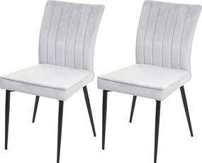 Krzesło do jadalni MCW-K16 (zestaw 2 sztuk), jasnoszary