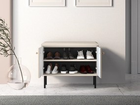 Szafka na buty z siedziskiem ELLEN 2D kaszmir ML MEBLE