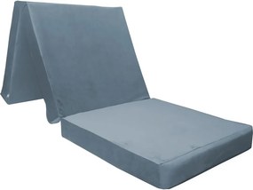 Materac 180/60 + Torba składany turystyczny tkanina Welur : Kolor tkaniny - VELVET - BL06, Rozmiar - 180/60/6, Typ tkaniny - Velvet