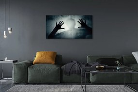 Obraz na płótnie Cień Rąk i Głowy