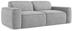 Jasnoszara sofa z tkaniny szenilowej 204 cm Omao – Makamii