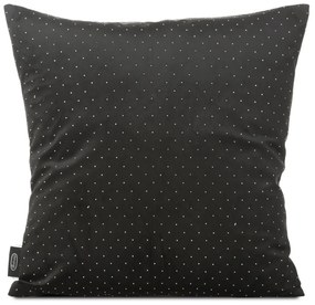 Poszewka na poduszkę 45x45 welwetowa ARIADNA z diamencikami czarna