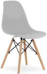 Szare minimalistyczne krzesło - Sopi 4X
