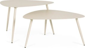 Stalowe stoliki ogrodowe zestaw 2 szt. 73,5x77,5 cm Yvonne – Bizzotto