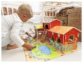 Woopie green mega farma figurki zwierząt stajnia obora kurnik 18 el.