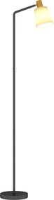 HOMCOM Lampa stojąca LED do salonu z obrotową głowicą 350° Lampa podłogowa z 3000K/4000K/6500K Czarna