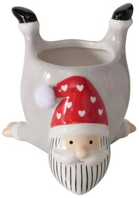 Ceramiczna osłonka na doniczkę TIMMY, wys. 10,5 cm