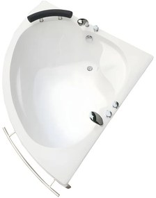 Wanna narożna NAVONA z kranami - 263 l - 135 x 135 x wys.54 cm