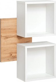 Półka EASY biała/dąb wotan