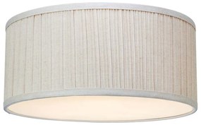 Beżowa lampa sufitowa z tekstylnym kloszem Lux – Markslöjd