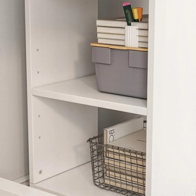 Szafka biała 60 cm – nowoczesny design w stylu loftowym, idealna do biura lub domowego gabinetu