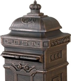 Skrzynka na listy antyczny mosiądz