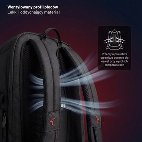 Plecak młodzieżowy wielofunkcyjny Diablo Prime Burned Black