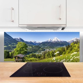Panel nad blat kuchenny Pola U Podnóża Majestatycznych Gór