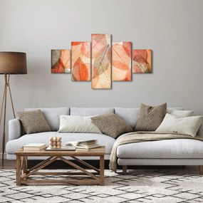 Obraz malowanych jesiennych liści (125x70 cm)