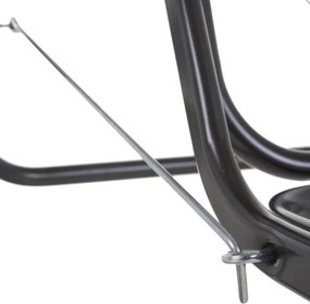 Huśtawka ogrodowa metalowa, rozkładana, dla 4 osób, 209 cm