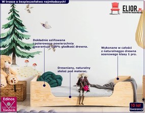 Drewniane łóżko młodzieżowe Zolari 7X- 21 rozmiarów