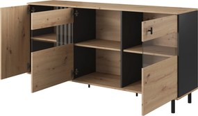 Komoda MADDALENA 165 cm do Salonu Sypialni Antracyt