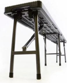 Ławka rattanowa rozkładana 180x25x43 cm