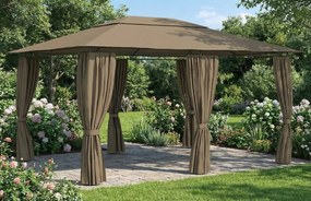 Nowoczesna altana do ogrodu taupe M2-M43