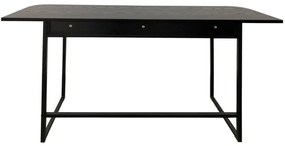 Czarna konsola w dekorze jesionu 40x140 cm Darlington – Actona