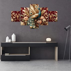 Obraz – Elegancki paw (125x70 cm)
