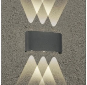 Brilagi - LED zewnętrzna oprawa ścienna FLAREBOX LED/6W/230V antracyt IP65