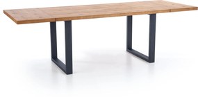 Industrialny stół Perez z rozkładanym blatem