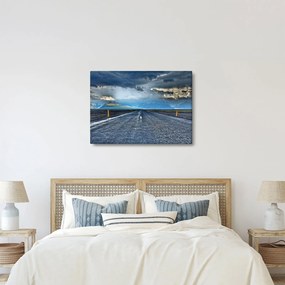 Obraz drogi podczas burzy (70x50 cm)