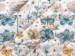 Narzuta na łóżko ELIVINE biały, 100% bawełna Rozmiar: 170 x 210 cm