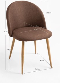 Krzeso z tkaniny Vint