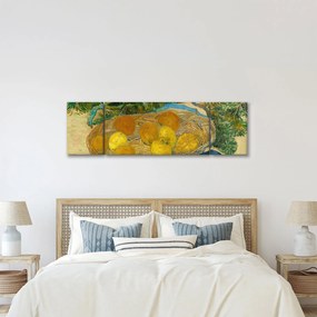 Obraz - Vincent van Gogh, Still Life of  Oranges and Lemons with  Blue Gloves, reprodukcje (170x50 cm)