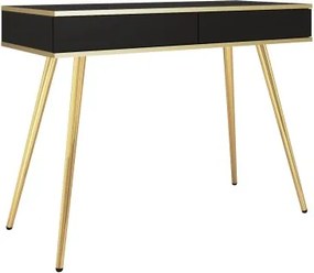 ORIANA Toaletka T 102 czarna | nogi złote