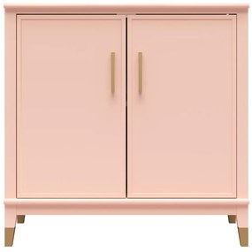 Różowa szafka 86x85x41 cm Westerleigh – CosmoLiving by Cosmopolitan