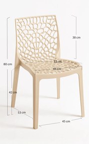 Zestaw 4 Krzese Root