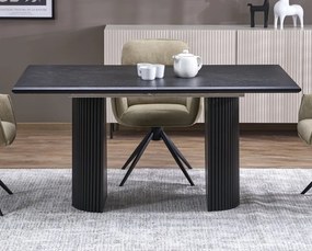 Czarny rozkładany do 250 cm stół Bolero Halmar