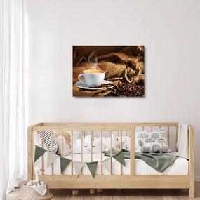 Obraz na szkle - Filiżanka kawy (70x50 cm)