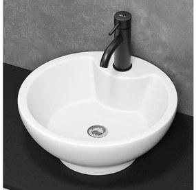 BATH DELUXE 06-045-11-11-00 - Umywalka nablatowa DRAMMEN śr. 40,1 cm, ceramika/biała