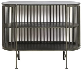 Czarna metalowa komoda 100x80 cm Yinthe – Light &amp; Living