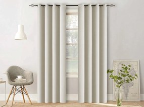 2x Zasłona biało-kremowa OXFORD 140x250 cm