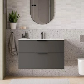 Duravit Waschbecken mit Waschtischunterschrank TIM 100 cm