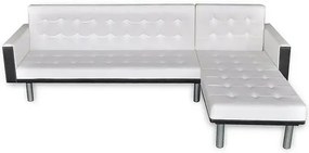 Rozkładany biały narożnik - Iwez 5Q