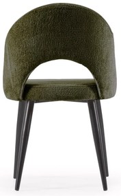 Zielone krzesła zestaw 4 szt. Mael – Kave Home