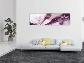 Obraz - Fioletowy płyn artystyczny (170x50 cm)