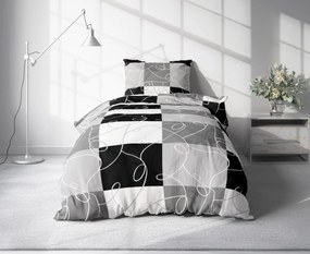 PrzytulneMieszkanie.pl PrzytulneMieszkanie.pl Krepowa pościel KASPARO BLEND szara hotelowa kieszeń Rozmiar pościeli: 70 x 90 cm | 140 x 200 cm