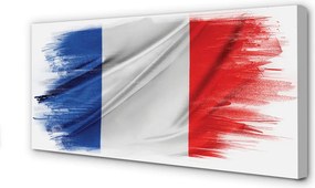 Obraz drukowany na płótnie Flaga Francji