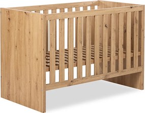 Łóżeczko dziecięce z funkcją sofy Amelia dąb 120x60